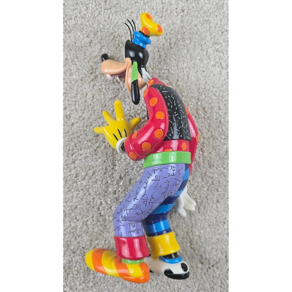 Disney Britto Goofy Figurine 85th Anniversary 4055686 w Box - Read Description - Picture 2 of 6